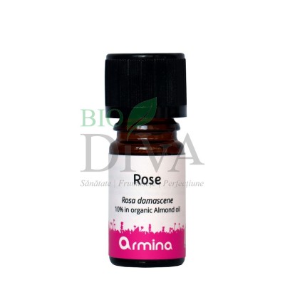 Ulei esențial de trandafir Rosa Damascena 5% în ulei de migdale 5ml Armina