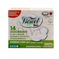 Absorbante de zi din bumbac organic cu aripioare 14 buc Vivicot