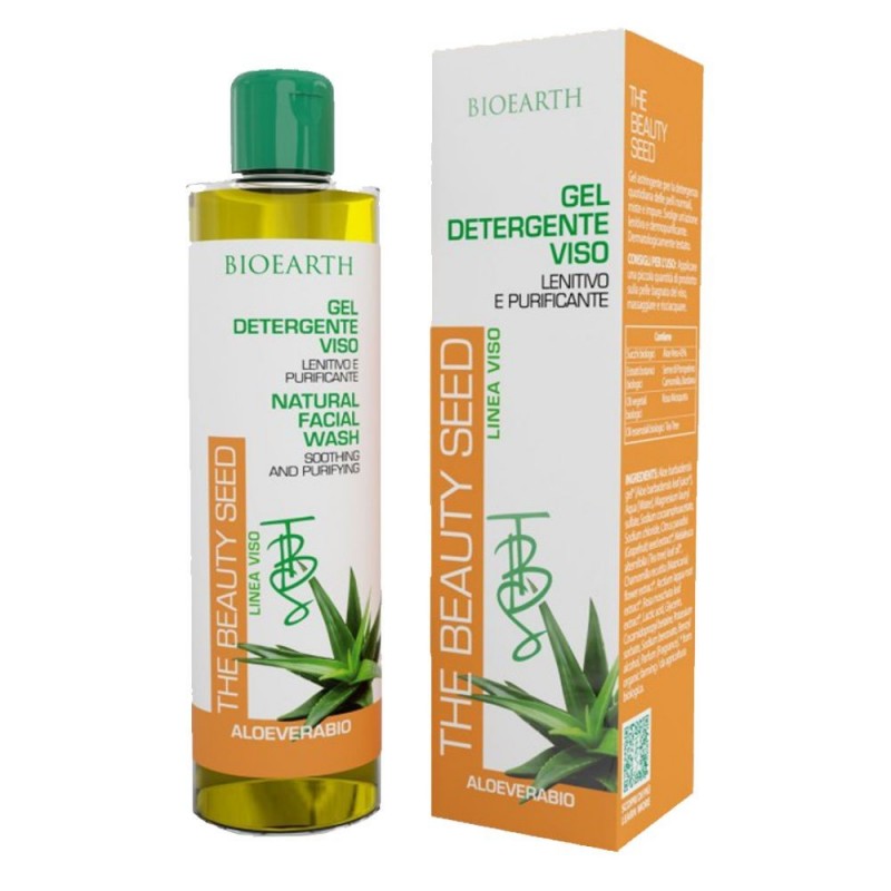 Demachiant bio ten impur, gras cu aloe, grapefruit, mușețel și arbore de ceai BIOEARTH