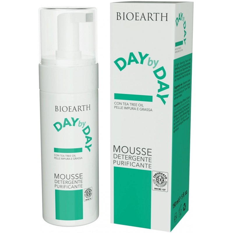 Spumă de curățare pentru ten impur și gras Day by Day BIOEARTH
